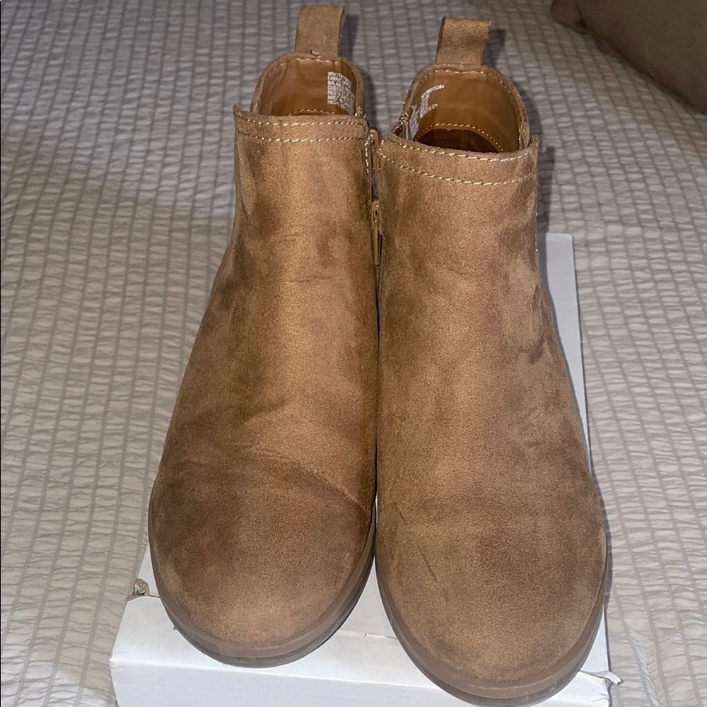 Tan Suede Ankle Boots